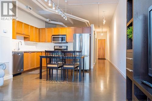 66 Bay Street S Unit# 613, Hamilton, ON - Indoor Photo Showing Kitchen With Stainless Steel Kitchen