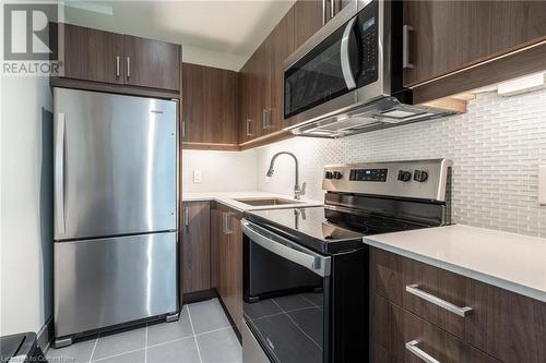 467 Charlton Avenue E Unit# 101, Hamilton, ON - Indoor Photo Showing Kitchen With Stainless Steel Kitchen