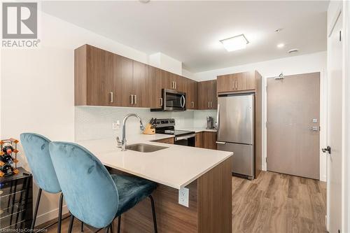 467 Charlton Avenue E Unit# 101, Hamilton, ON - Indoor Photo Showing Kitchen With Stainless Steel Kitchen