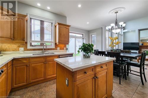 56 Bosworth Street, Hamilton, ON - Indoor Photo Showing Kitchen With Double Sink