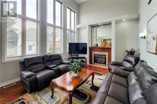 56 Bosworth Street, Hamilton, ON - Indoor Photo Showing Living Room With Fireplace