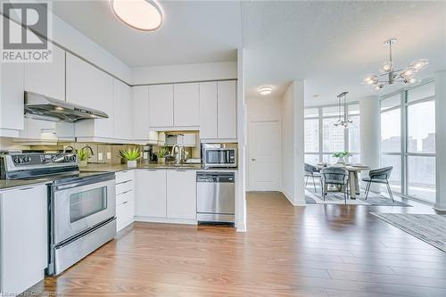 70 Absolute Avenue Unit# 1506, Mississauga, ON - Indoor Photo Showing Kitchen With Stainless Steel Kitchen