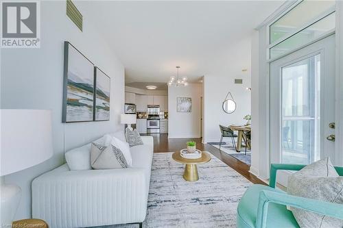 70 Absolute Avenue Unit# 1506, Mississauga, ON - Indoor Photo Showing Living Room