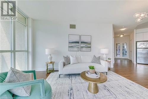 70 Absolute Avenue Unit# 1506, Mississauga, ON - Indoor Photo Showing Living Room