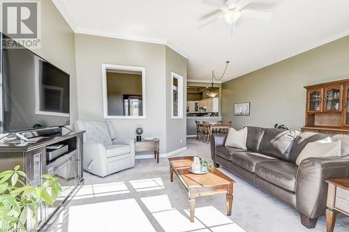 262 Dundas Street E Unit# 307, Waterdown, ON - Indoor Photo Showing Living Room