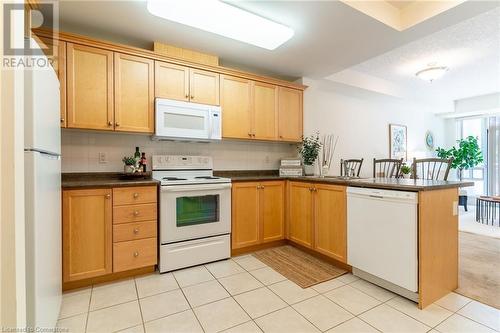 125 Wilson Street W Unit# 216, Ancaster, ON - Indoor Photo Showing Kitchen