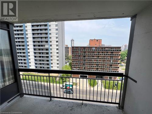 150 Charlton Avenue E Unit# 701, Hamilton, ON - Outdoor With Balcony