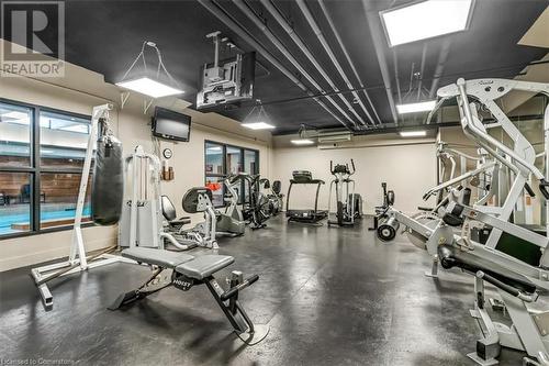 150 Charlton Avenue E Unit# 701, Hamilton, ON - Indoor Photo Showing Gym Room