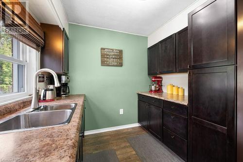 145 Weir Street N, Hamilton, ON - Indoor Photo Showing Kitchen With Double Sink