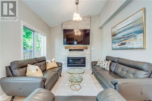 2213 Rosemount Crescent, Oakville, ON - Indoor Photo Showing Living Room With Fireplace