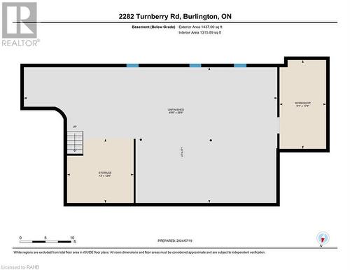 Unfinished Basement - 2282 Turnberry Road Unit# 15, Burlington, ON - Other