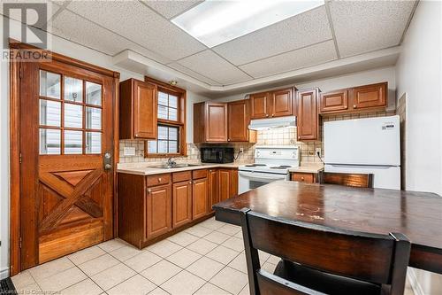 70 Ward Avenue, Hamilton, ON - Indoor Photo Showing Kitchen With Double Sink