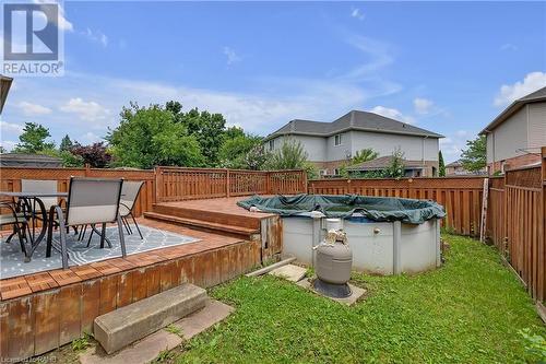 35 Jacqueline Boulevard, Hamilton, ON - Outdoor With Above Ground Pool With Deck Patio Veranda With Exterior