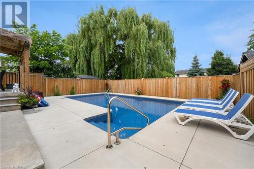 31 Trenholme Crescent, Hamilton, ON - Outdoor With In Ground Pool With Deck Patio Veranda