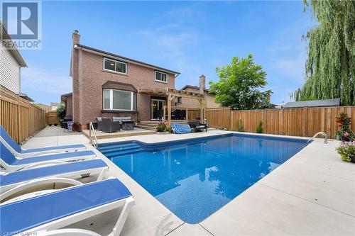 31 Trenholme Crescent, Hamilton, ON - Outdoor With In Ground Pool With Deck Patio Veranda With Backyard