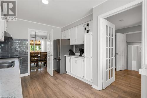 31 Trenholme Crescent, Hamilton, ON - Indoor Photo Showing Kitchen With Double Sink