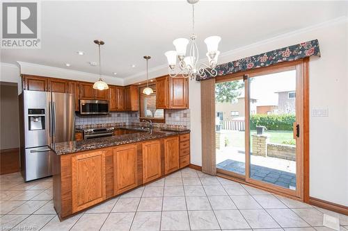 Virtually Staged Kitchen Area - 22 Glen Park Court, Hamilton, ON - Indoor Photo Showing Kitchen With Stainless Steel Kitchen