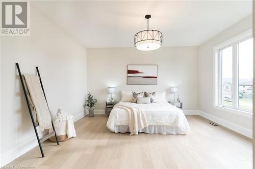 Primary bedroom lots of natural light - 1 West Avenue, Stoney Creek, ON - Indoor Photo Showing Bedroom