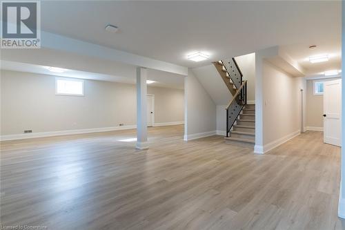 9ft ceiling fully finished open space basement - 1 West Avenue, Stoney Creek, ON - Indoor