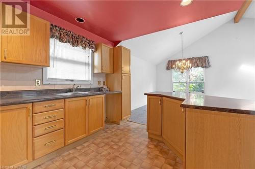 1243 Nathaniel Crescent, Burlington, ON - Indoor Photo Showing Kitchen With Double Sink