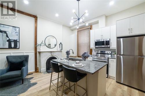 82 Victoria Avenue S, Hamilton, ON - Indoor Photo Showing Kitchen With Stainless Steel Kitchen