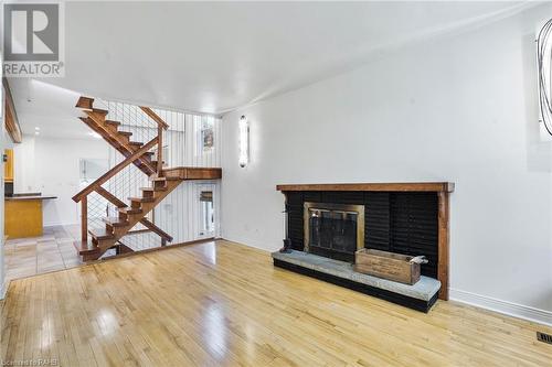 1 Northcliffe Avenue, Dundas, ON - Indoor Photo Showing Living Room With Fireplace