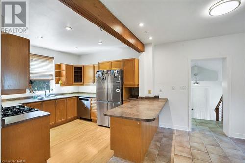 1 Northcliffe Avenue, Dundas, ON - Indoor Photo Showing Kitchen With Double Sink