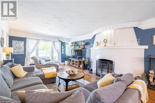 46 Mountain Brow Boulevard, Hamilton, ON - Indoor Photo Showing Living Room With Fireplace