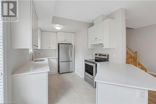 219 Dundas Street E Unit# 18, Waterdown, ON - Indoor Photo Showing Kitchen With Stainless Steel Kitchen