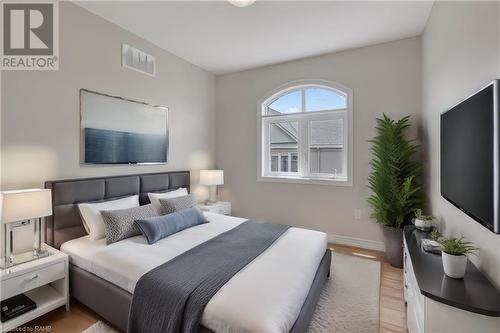 * Virtually Staged - 219 Dundas Street E Unit# 18, Waterdown, ON - Indoor Photo Showing Bedroom