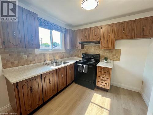 34 Bow Valley Drive Unit# 5, Hamilton, ON - Indoor Photo Showing Kitchen With Double Sink