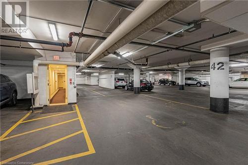 Underground Parking - 399 Elizabeth Street Unit# 608, Burlington, ON - Indoor Photo Showing Garage