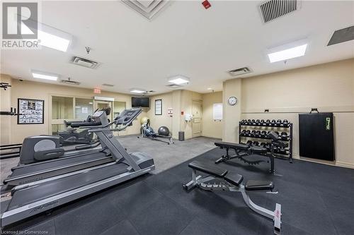 Exercise Room - 399 Elizabeth Street Unit# 608, Burlington, ON - Indoor Photo Showing Gym Room