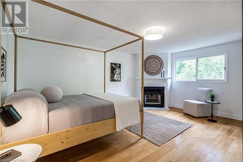 4107 Wheelwright Crescent, Mississauga, ON - Indoor Photo Showing Bedroom With Fireplace