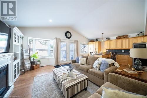 71 Dunkirk Drive, Hamilton, ON - Indoor Photo Showing Living Room With Fireplace