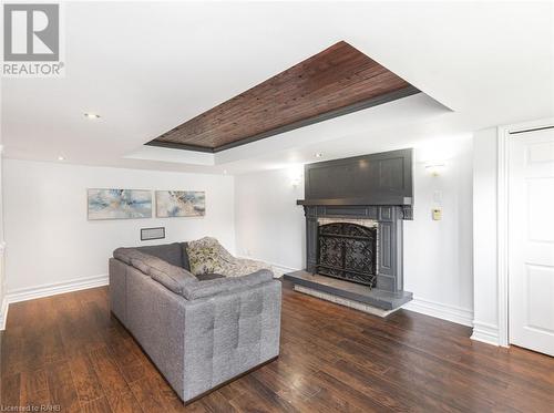 47 Simson Avenue, Simcoe, ON - Indoor Photo Showing Living Room With Fireplace