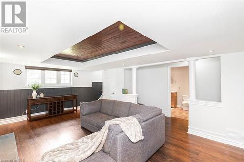 Family Room with Tray Ceiling. - 47 Simson Avenue, Simcoe, ON - Indoor