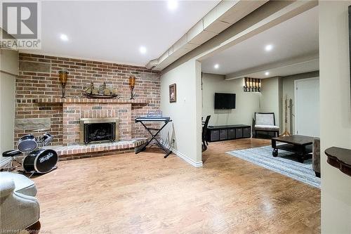 15 Presidio Drive, Hamilton, ON - Indoor With Fireplace