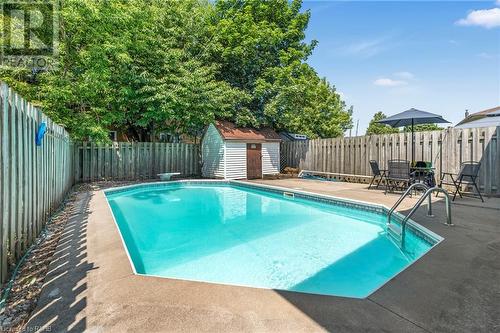 34 Rita Avenue, Hamilton, ON - Outdoor With In Ground Pool With Backyard