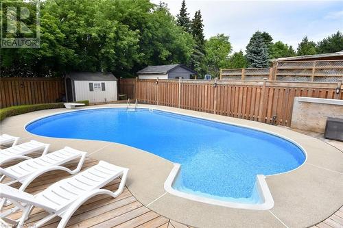 3 Suter Crescent, Dundas, ON - Outdoor With In Ground Pool With Deck Patio Veranda With Backyard