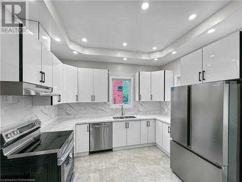 57 Princess Street, Hamilton, ON - Indoor Photo Showing Kitchen With Double Sink With Upgraded Kitchen