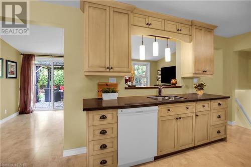 48 Emily Street, Grimsby, ON - Indoor Photo Showing Kitchen With Double Sink