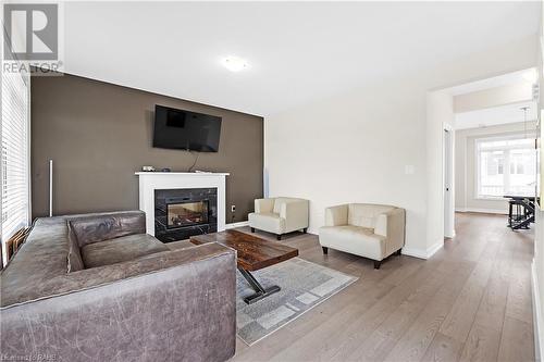 117 Hibiscus Lane, Hamilton, ON - Indoor Photo Showing Living Room With Fireplace