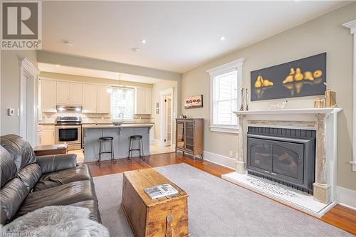 3769 Main Street, Jordan Station, ON - Indoor Photo Showing Living Room With Fireplace