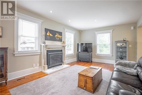 3769 Main Street, Jordan Station, ON - Indoor Photo Showing Living Room With Fireplace