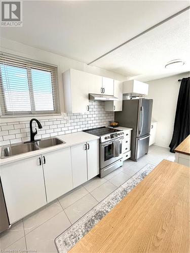 87 Locheed Drive, Hamilton, ON - Indoor Photo Showing Kitchen With Double Sink