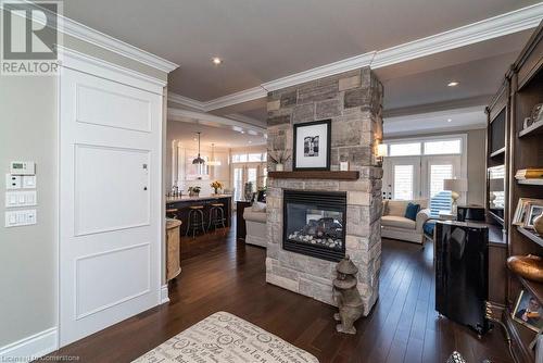 67 Alma Street, Dundas, ON - Indoor Photo Showing Living Room With Fireplace