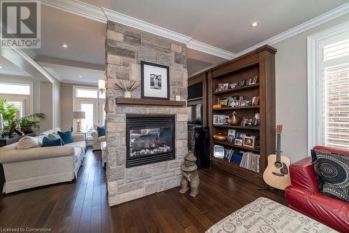 67 Alma Street, Dundas, ON - Indoor Photo Showing Living Room With Fireplace