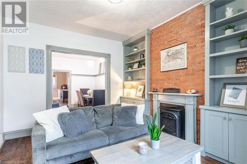 176 Wilson Street, Hamilton, ON - Indoor Photo Showing Living Room With Fireplace