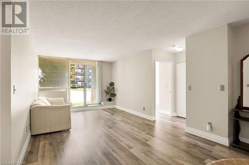 107 Bagot Street Unit# 108, Guelph, ON - Indoor Photo Showing Living Room With Fireplace